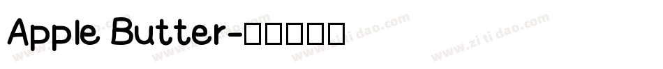 Apple Butter字体转换